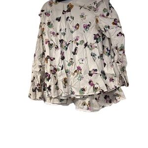 Floral Print Blouse & skirt with Ruffles XL